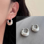 PENDRA Black Agate Sterling Silver Earrings