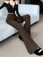 PENDRA Waist Micro Flare Fake Pants