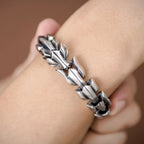 PENDRA Highpolish Skull 316L Stainless Steel Bracelet
