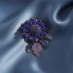 PENDRA Solara Big Blue Sunflower Brooch
