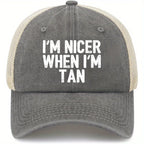 PENDRA Trucker Nicer When Tan Hat