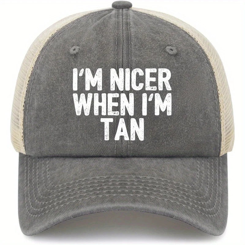 PENDRA Trucker Nicer When Tan Hat