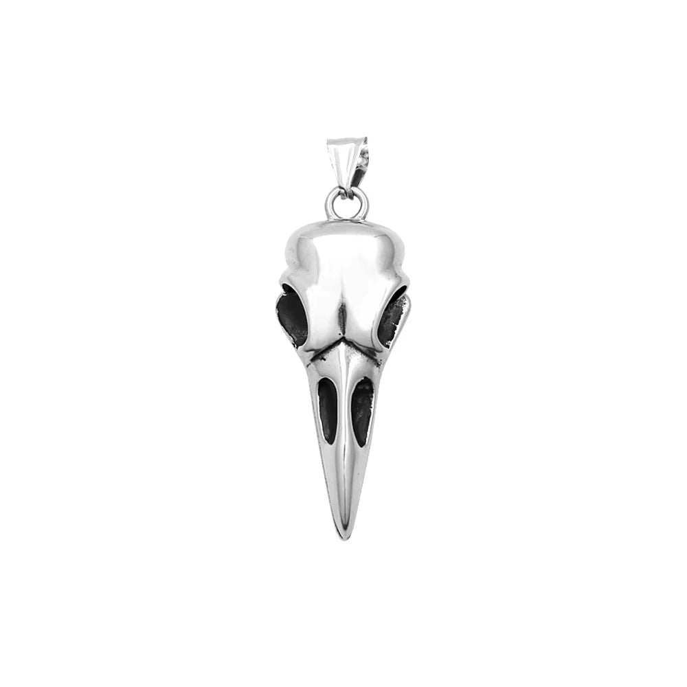 PENDRA Odinskull Nordic Odin Crow Skull Necklace