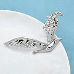 PENDRA Stainless Steel Flying Bird Brooch