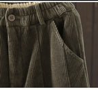 PENDRA Corduroy Warm Elastic Waist Pants