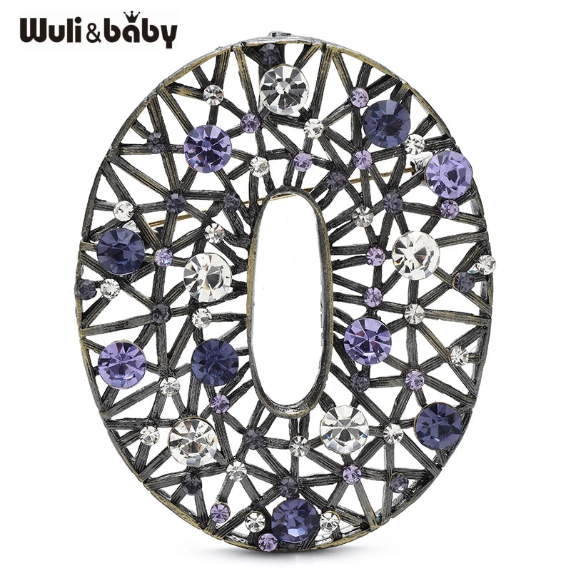 PENDRA Hollowelle Vintage Hollow-Out Round Brooch