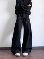 PENDRA Black Bright Line Jeans