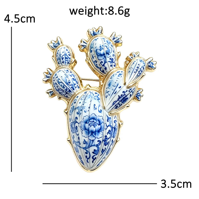 PENDRA Cactara Charming Cactus Brooch