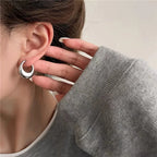 PENDRA Hoop Sterling Silver 4 Earrings
