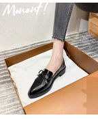 PENDRA Leather Platform British Small Shoes