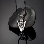 PENDRA Vegvisir Norse Leather Necklace