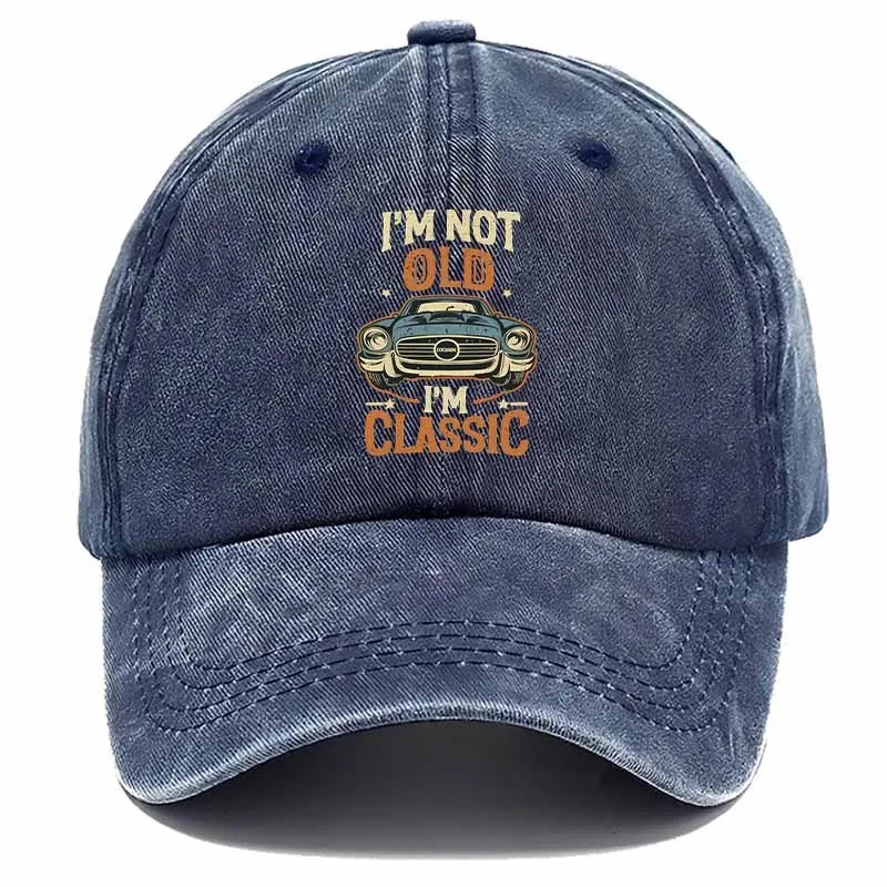 Retro Baseball Cap with Vintage Car Design, Perfect for Casual Attire And Embracing The Retro Trend.