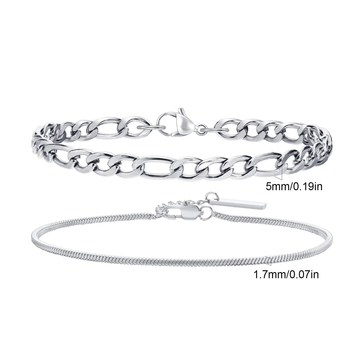PENDRA Figaro Silver Bracelet