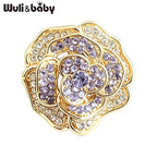 PENDRA Rosaspark Shining Rose Flower Brooch