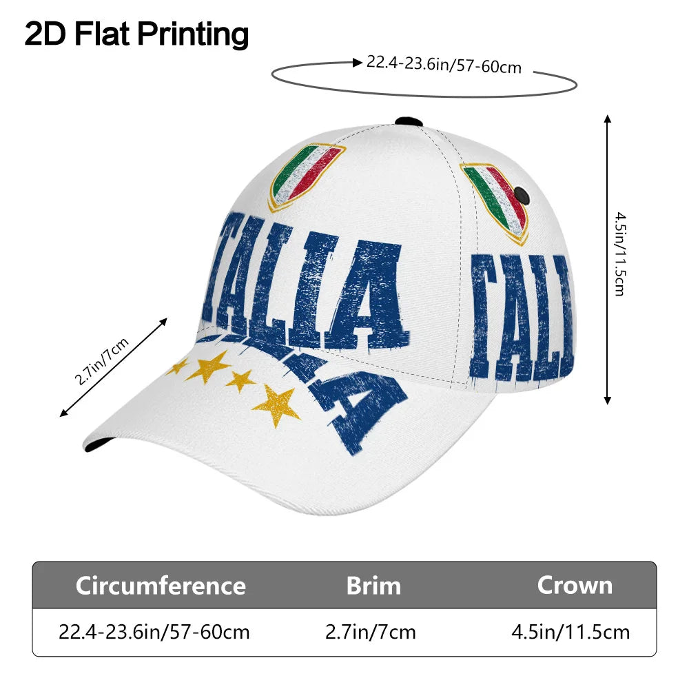 PENDRA Baseball Flat Italy Cap