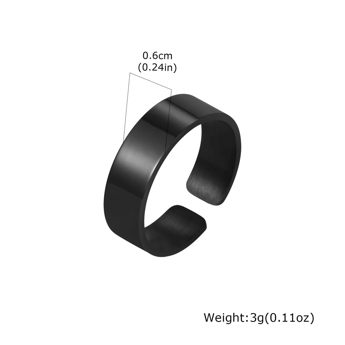 PENDRA Bend High Polished Steel Ring