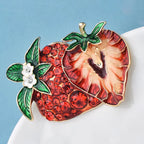 PENDRA Strawberrya Pretty Shining Strawberry Brooch