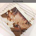 PENDRA Koralia Floral Boho Waist Chain Belt