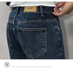 Men's Denim Shorts 2025 Summer Thin Five-point Pants Versatile Simple CowBoys Korean Blue Overalls Denim Short Medium Pants Man