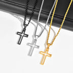 PENDRA Cross Hollow Pendant Necklace