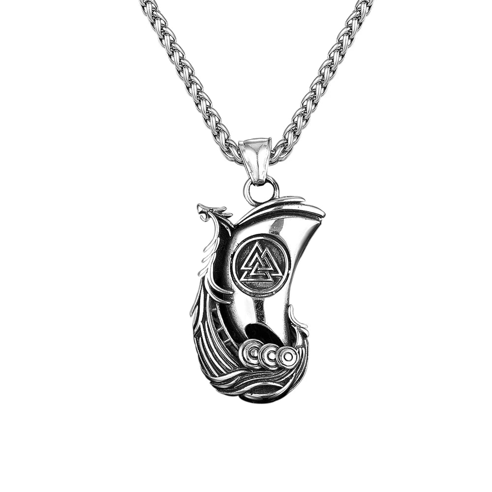 PENDRA Dragon Rune Viking Necklace