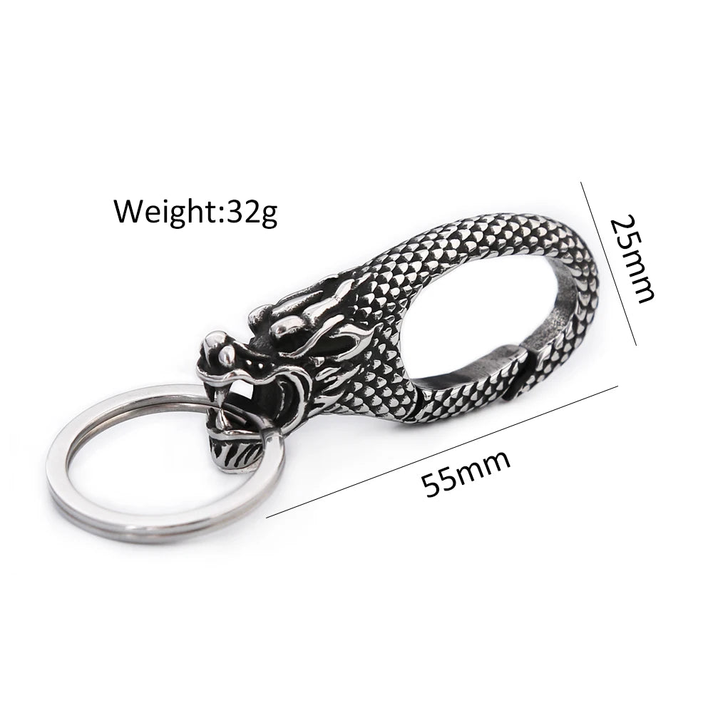 PENDRA Dragonkey 316L Stainless Steel Dragon Keychain