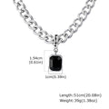 PENDRA Square Cuban Pendant Necklace