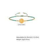 Saint Benedict Mini Beaded Bracelets for Men,Stainless Steel Round Charm Adjustable Rope Wristband,Bohemian Religious Jewelry