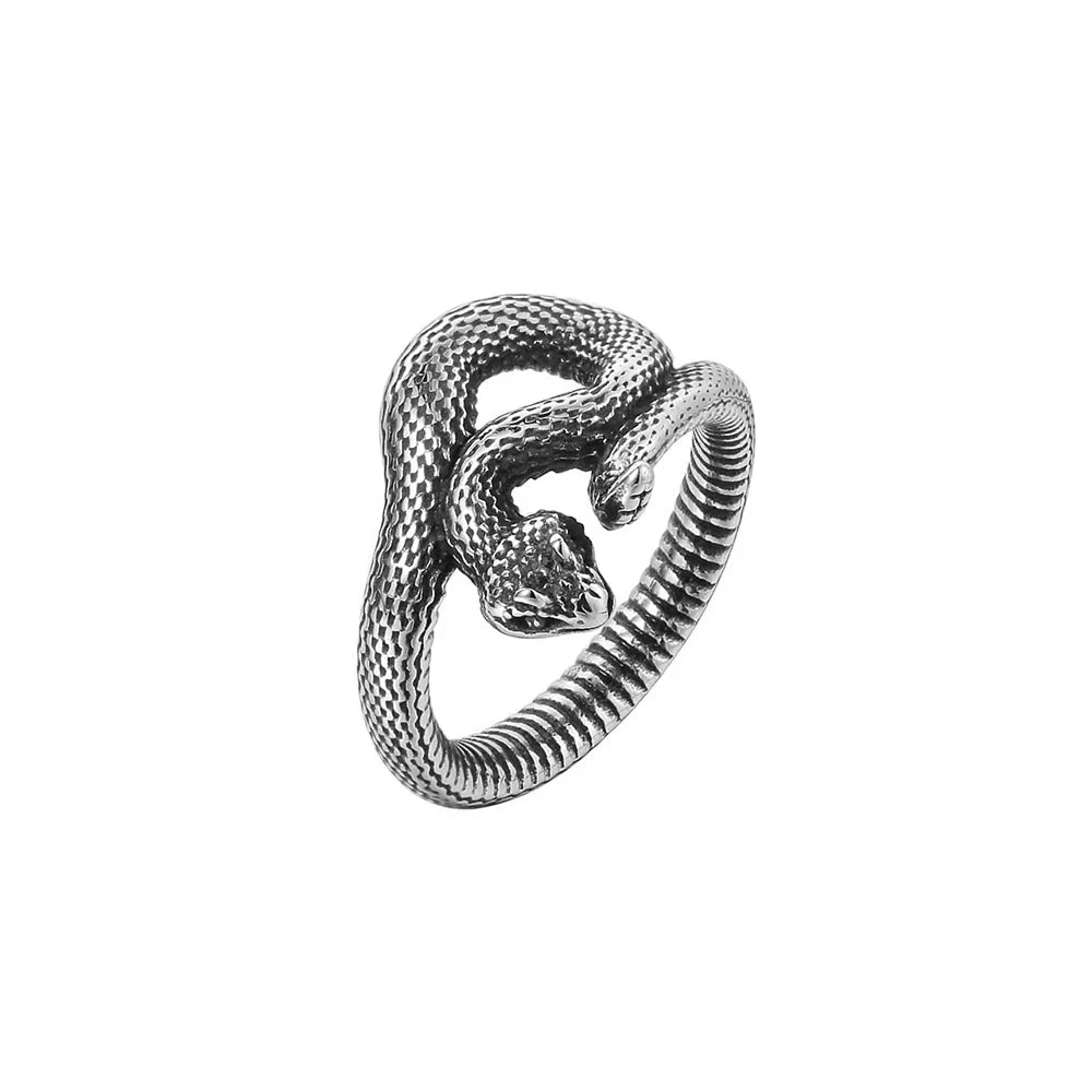 PENDRA Snakeband Simple Stainless Steel Snake Ring
