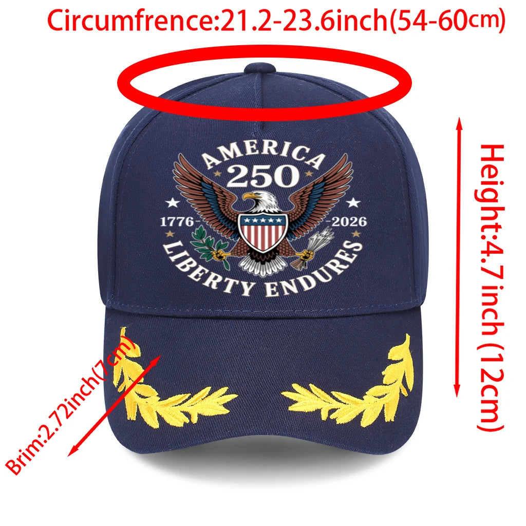 PENDRA 250th Anniversary Patriotic Baseball Cap