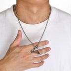 PENDRA Triangle Box Pendant Necklace