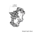 PENDRA Cross Steel Ring