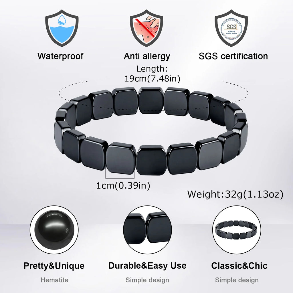 PENDRA Aevlora Hematite Bead Bracelet