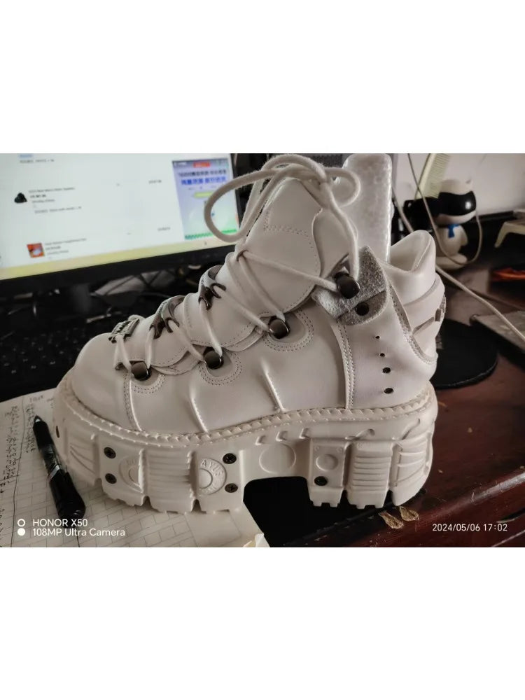 PENDRA Lace Platform Cyberpunk Shoes