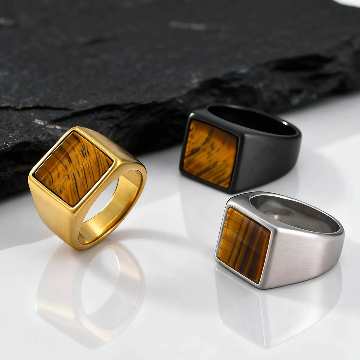 PENDRA Kaelith Tiger Eye Ring