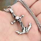 PENDRA Skullpunk Gothic Hip Hop Skull Pendant