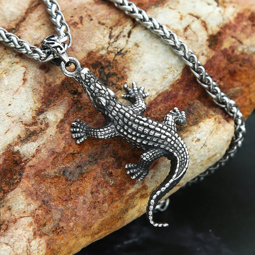 PENDRA Crocodilepunk Punk Crocodile Necklace