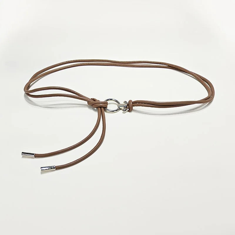 PENDRA Seraene Leather Rope Minimal Belt
