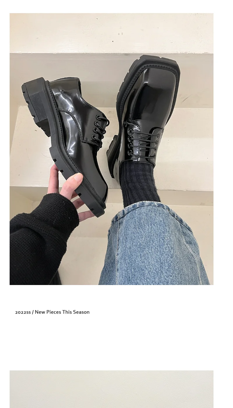 PENDRA Leather Platform End Shoes