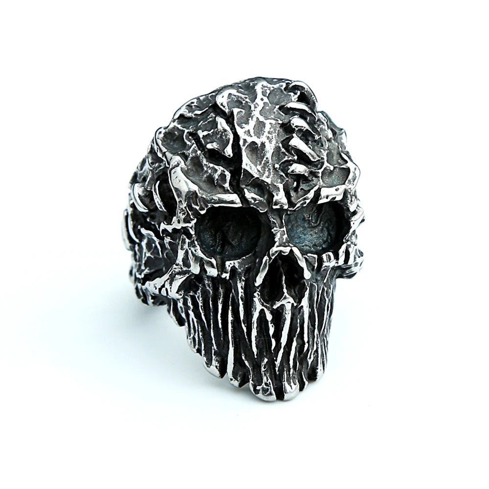 PENDRA Devilskull Gothic Black Devil Skull Ring