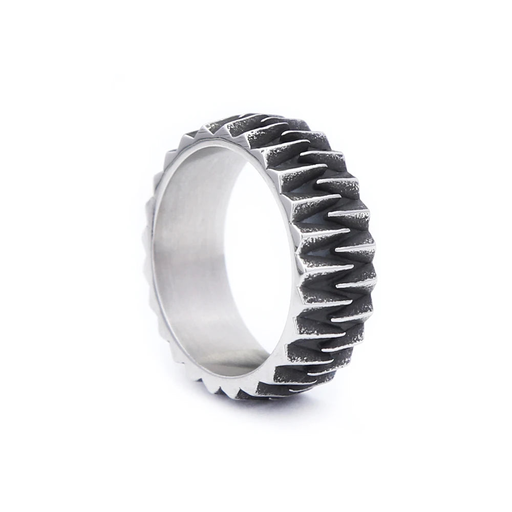 PENDRA Geometra Stainless Steel Geometric Ring