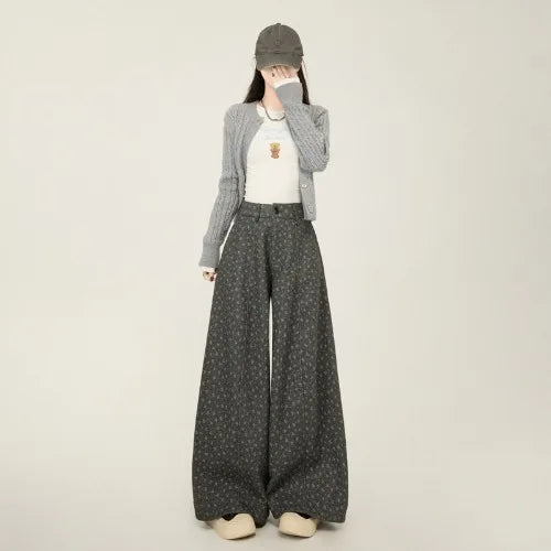 PENDRA Lazy Floral Woolen Pants