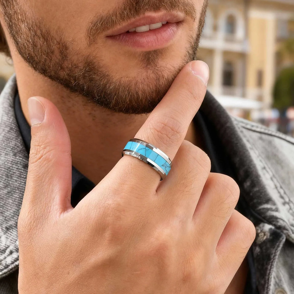 PENDRA Ravzane Natural Stone Ring
