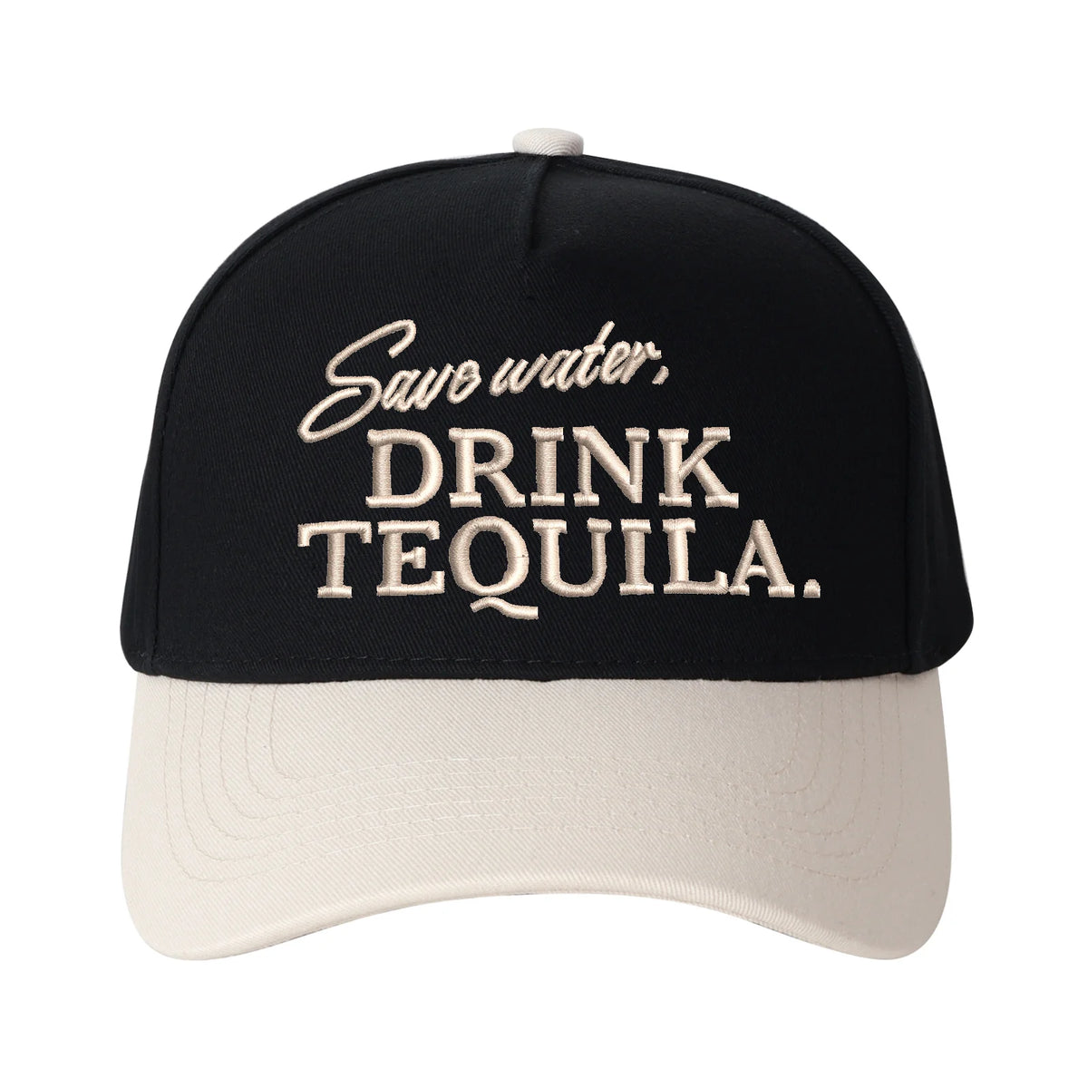 Save Water Drink Tequila Vintage Trucker Hat | Margaret, Apero, Espresso Theme | Adult Premium Trendy Baseball Cap