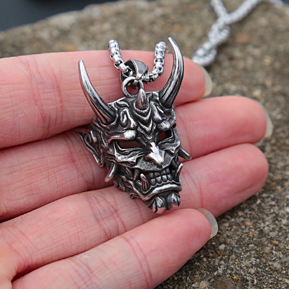 PENDRA Maskskull Gothic Mask Skull Pendant
