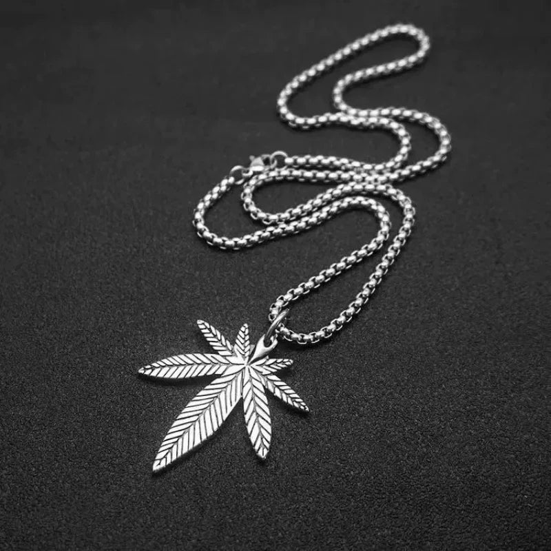 PENDRA Mapleleaf Stainless Steel Maple Leaf Pendant