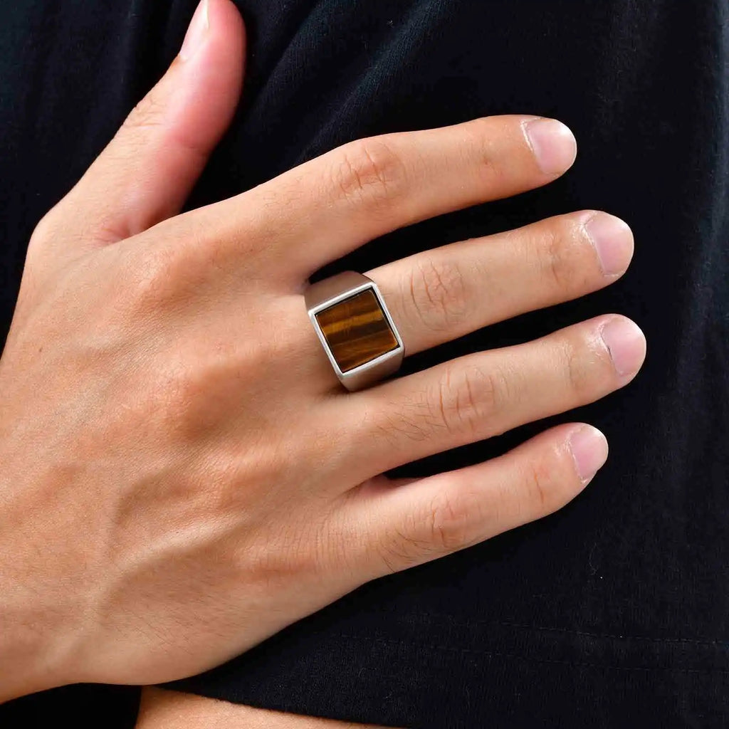 PENDRA Ravtari Tiger Eye Ring