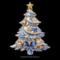 PENDRA Noel Bowknot 2-Color Christmas Tree Brooch