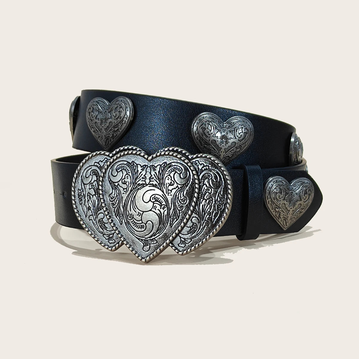 Love buckle PU leather belt Male fashion casual jeans Waistband Female Retro Designer belt leisure suitable for daily commuting