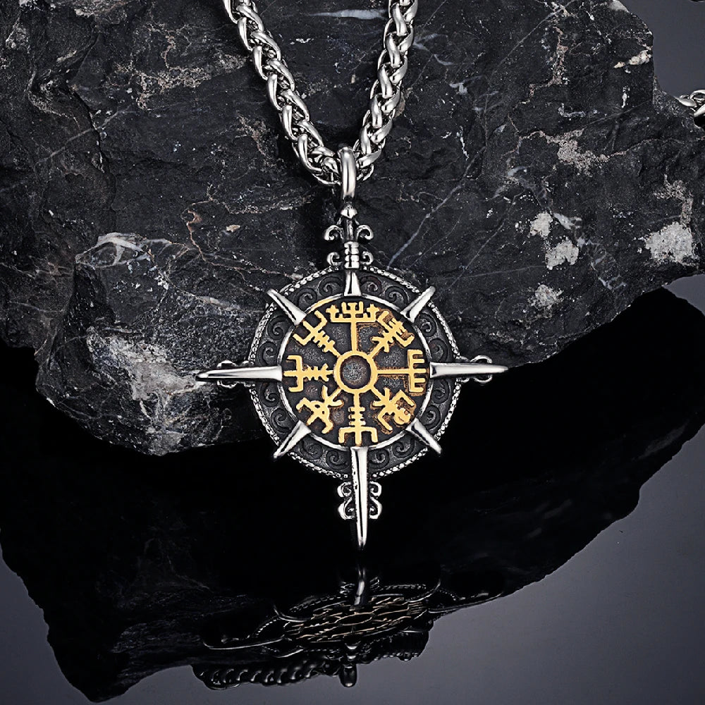 PENDRA Rune Gold Norse Necklace